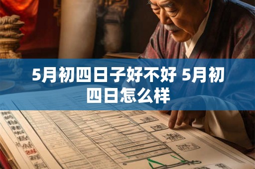 5月初四日子好不好 5月初四日怎么样
