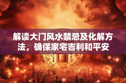 解读大门风水禁忌及化解方法，确保家宅吉利和平安