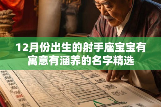 12月份出生的射手座宝宝有寓意有涵养的名字精选