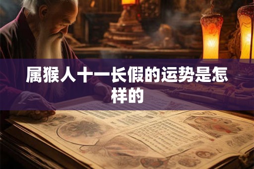 属猴人十一长假的运势是怎样的
