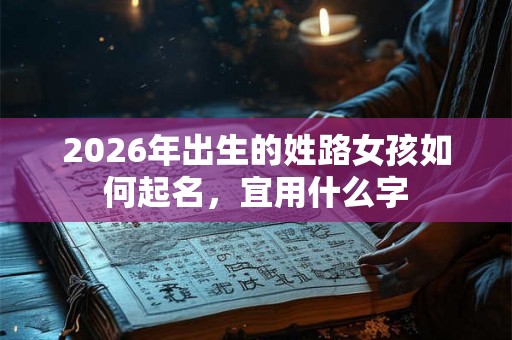 2026年出生的姓路女孩如何起名，宜用什么字