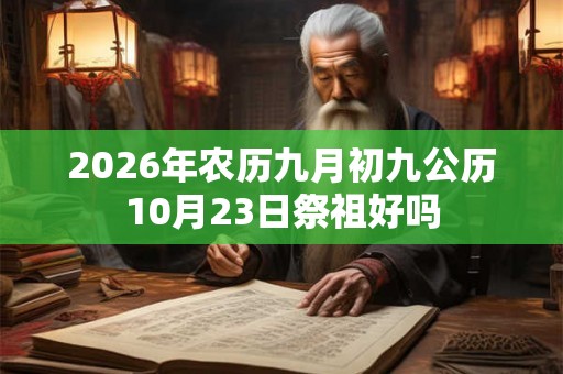2026年农历九月初九公历10月23日祭祖好吗