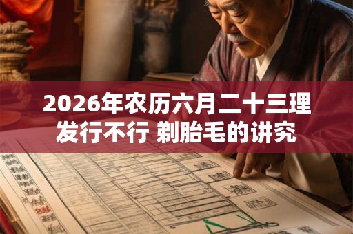 2026年农历六月二十三理发行不行 剃胎毛的讲究 2026年农历六月二十三理发行不行 剃胎毛的讲究