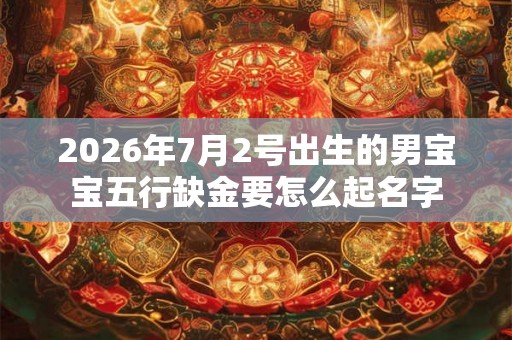 2026年7月2号出生的男宝宝五行缺金要怎么起名字