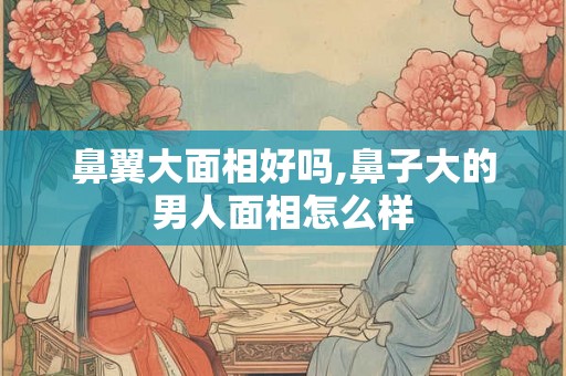 鼻翼大面相好吗,鼻子大的男人面相怎么样