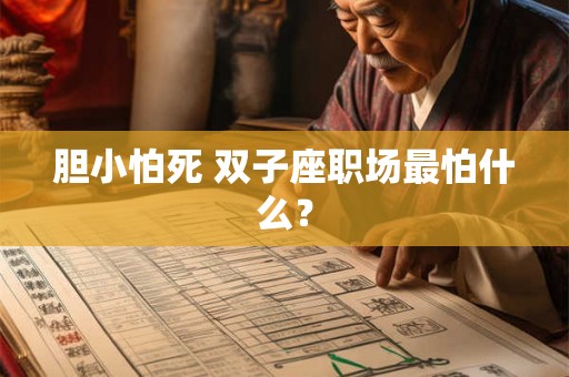 胆小怕死 双子座职场最怕什么？