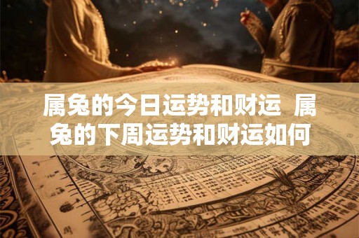 属兔的今日运势和财运  属兔的下周运势和财运如何