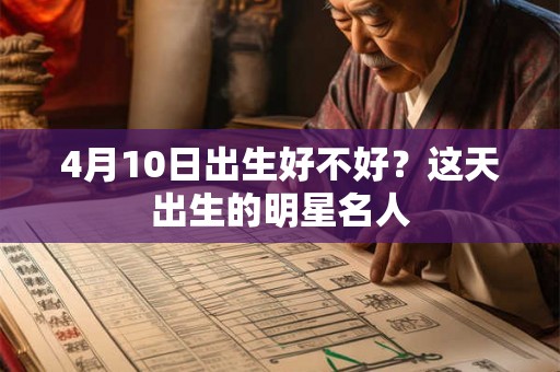 4月10日出生好不好？这天出生的明星名人