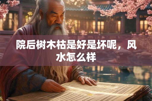 院后树木枯是好是坏呢，风水怎么样