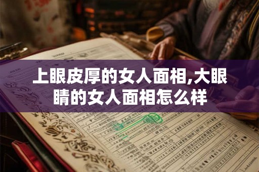 上眼皮厚的女人面相,大眼睛的女人面相怎么样