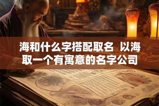 海和什么字搭配取名  以海取一个有寓意的名字公司