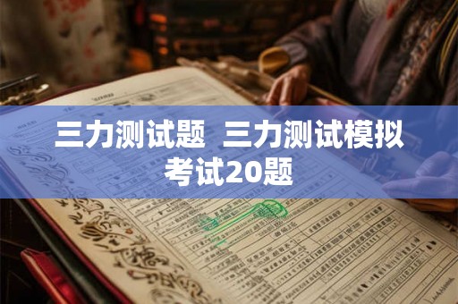 三力测试题  三力测试模拟考试20题