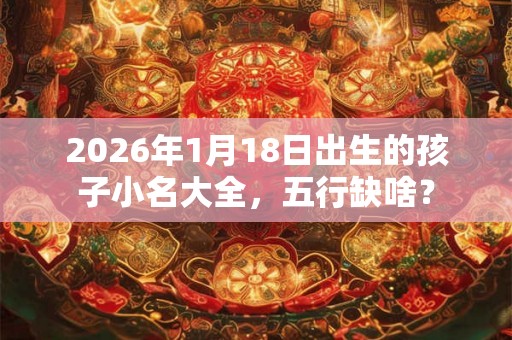 2026年1月18日出生的孩子小名大全，五行缺啥？