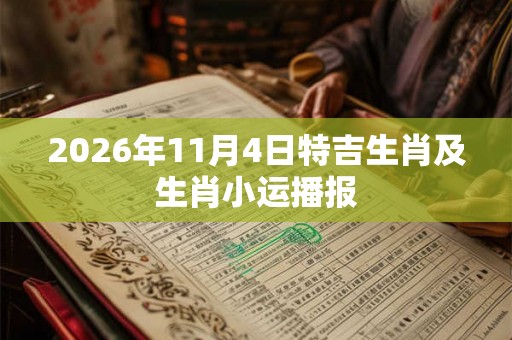 2026年11月4日特吉生肖及生肖小运播报