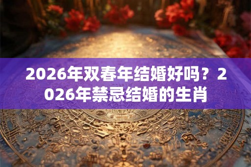 2026年双春年结婚好吗？2026年禁忌结婚的生肖