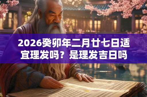 2026癸卯年二月廿七日适宜理发吗？是理发吉日吗