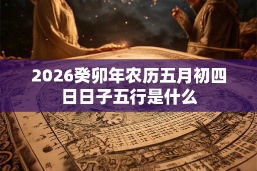 2026癸卯年农历五月初四日日子五行是什么