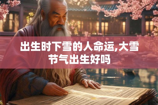 出生时下雪的人命运,大雪节气出生好吗 出生时下雪的人命运,大雪节气出生好吗