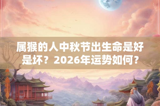 属猴的人中秋节出生命是好是坏?2026年运势如何? 属猴的人中秋节出生命是好是坏?2026年运势如何?
