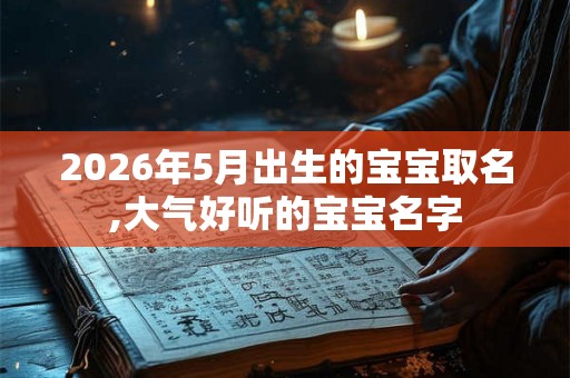 2026年5月出生的宝宝取名,大气好听的宝宝名字