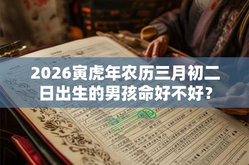 2026寅虎年农历三月初二日出生的男孩命好不好？