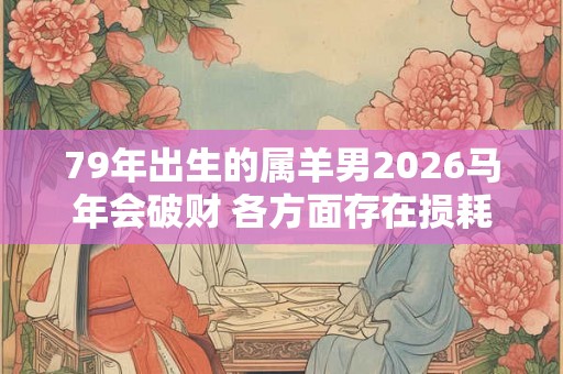 79年出生的属羊男2026马年会破财 各方面存在损耗 79年出生的属羊男2026马年会破财 各方面存在损耗