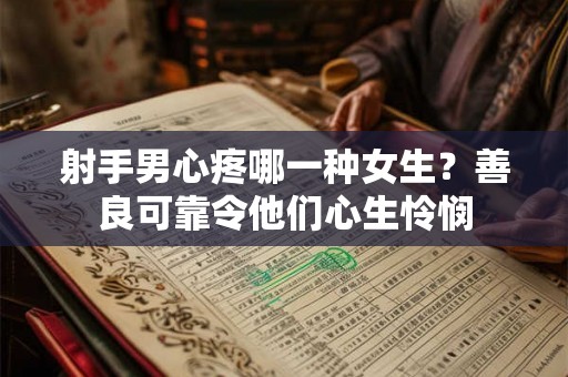 射手男心疼哪一种女生？善良可靠令他们心生怜悯