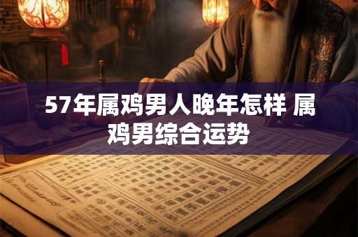 57年属鸡男人晚年怎样 属鸡男综合运势 57年属鸡男人晚年怎样 属鸡男综合运势