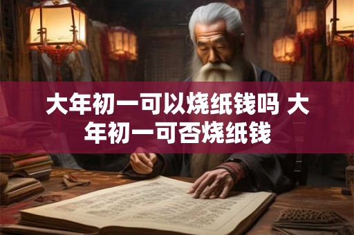 大年初一可以烧纸钱吗 大年初一可否烧纸钱 大年初一可以烧纸钱吗 大年初一可否烧纸钱