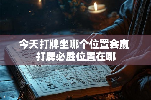 今天打牌坐哪个位置会赢 打牌必胜位置在哪