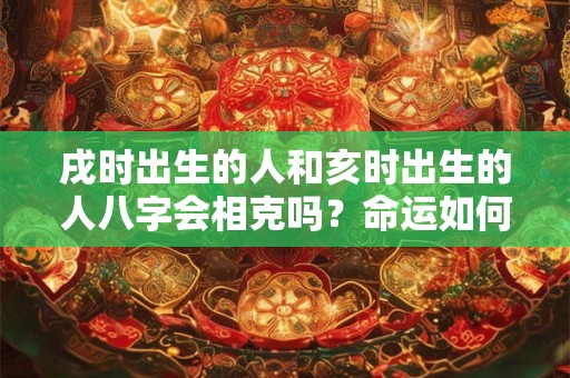 戌时出生的人和亥时出生的人八字会相克吗？命运如何？