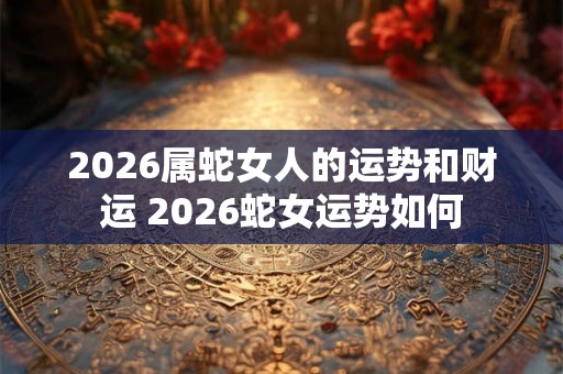 2026属蛇女人的运势和财运 2026蛇女运势如何 2026属蛇女人的运势和财运 2026蛇女运势如何