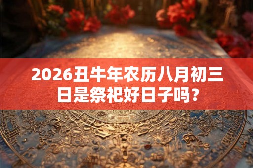 2026丑牛年农历八月初三日是祭祀好日子吗？