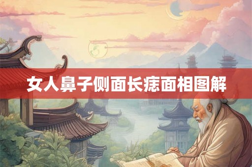 女人鼻子侧面长痣面相图解