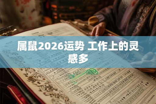 属鼠2026运势 工作上的灵感多 属鼠2026运势 工作上的灵感多