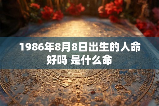 1986年8月8日出生的人命好吗 是什么命