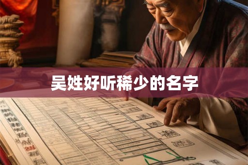 吴姓好听稀少的名字