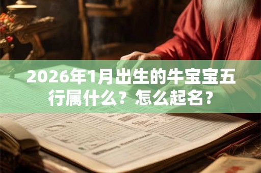 2026年1月出生的牛宝宝五行属什么？怎么起名？