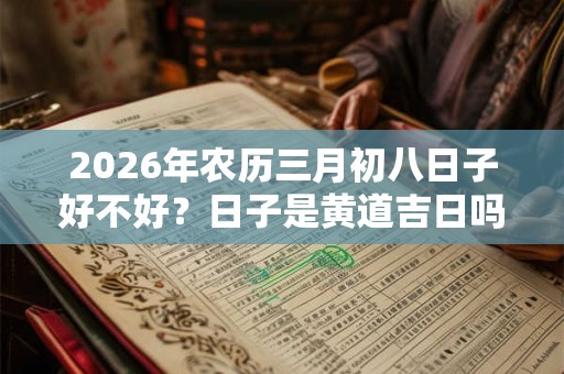 2026年农历三月初八日子好不好？日子是黄道吉日吗？