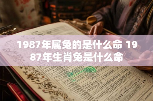 1987年属兔的是什么命 1987年生肖兔是什么命