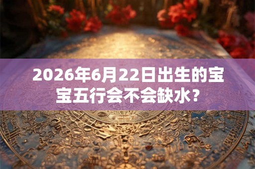 2026年6月22日出生的宝宝五行会不会缺水? 2026年6月22日出生的宝宝五行会不会缺水?