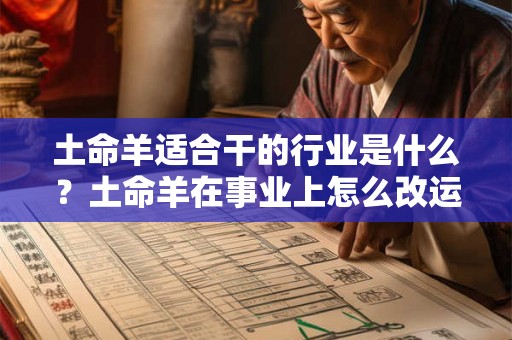 土命羊适合干的行业是什么？土命羊在事业上怎么改运？