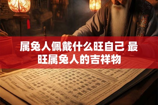 属兔人佩戴什么旺自己 最旺属兔人的吉祥物
