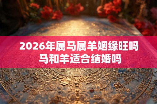 2026年属马属羊姻缘旺吗 马和羊适合结婚吗