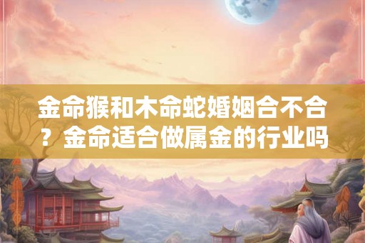 金命猴和木命蛇婚姻合不合？金命适合做属金的行业吗？