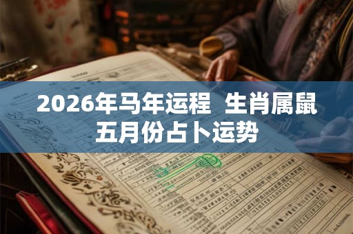 2026年马年运程  生肖属鼠五月份占卜运势