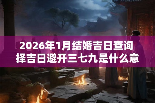 2026年1月结婚吉日查询 择吉日避开三七九是什么意思