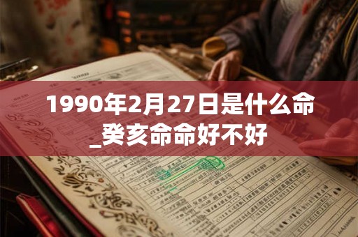 1990年2月27日是什么命_癸亥命命好不好