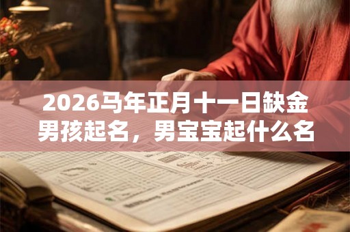 2026马年正月十一日缺金男孩起名，男宝宝起什么名字好？