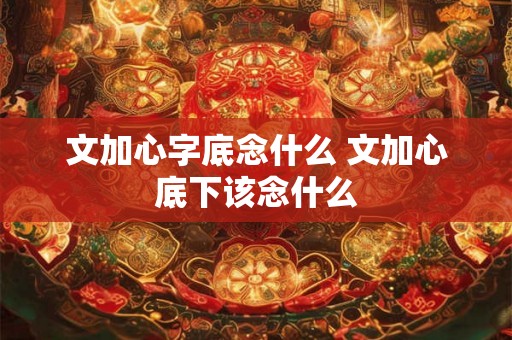 文加心字底念什么 文加心底下该念什么